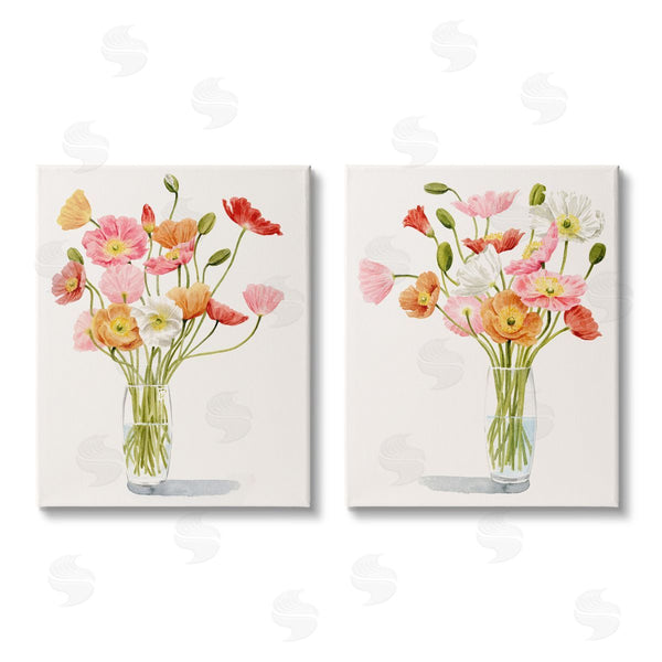 stupell industries Grace Popp | Dazzling Flower Blossoms Soft Pink Bouquets Wall Art