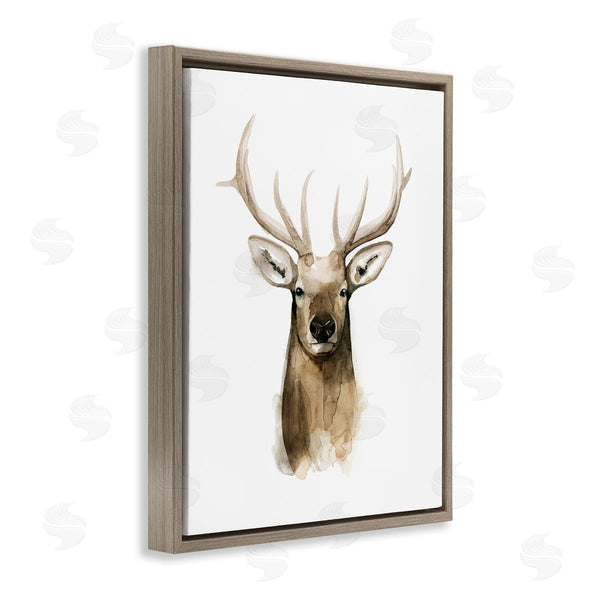 Stupell Industries Grace Popp | Deer Portrait Watercolor