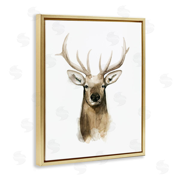Stupell Industries Grace Popp | Deer Portrait Watercolor