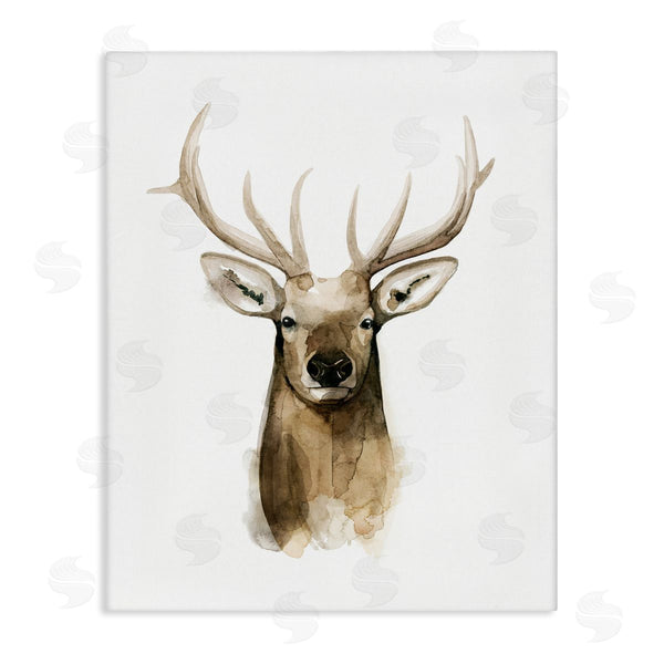 stupell industries Grace Popp | Deer Portrait Watercolor