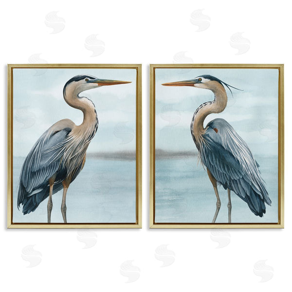 Stupell Industries Grace Popp | Detailed Heron Bird Duo