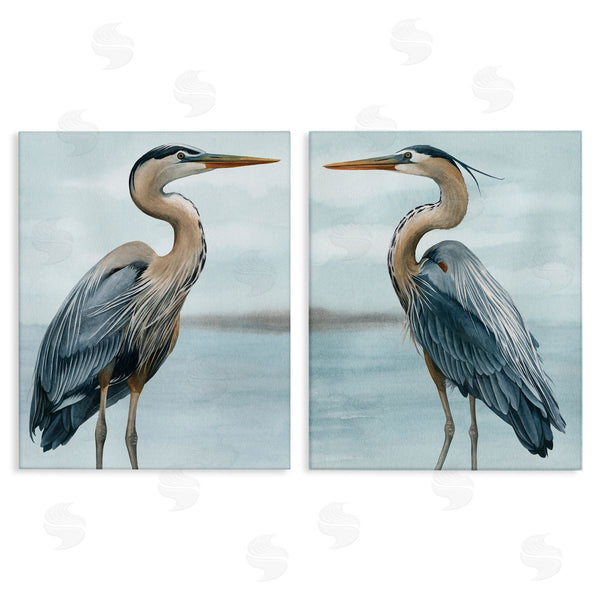 stupell industries Grace Popp | Detailed Heron Bird Duo