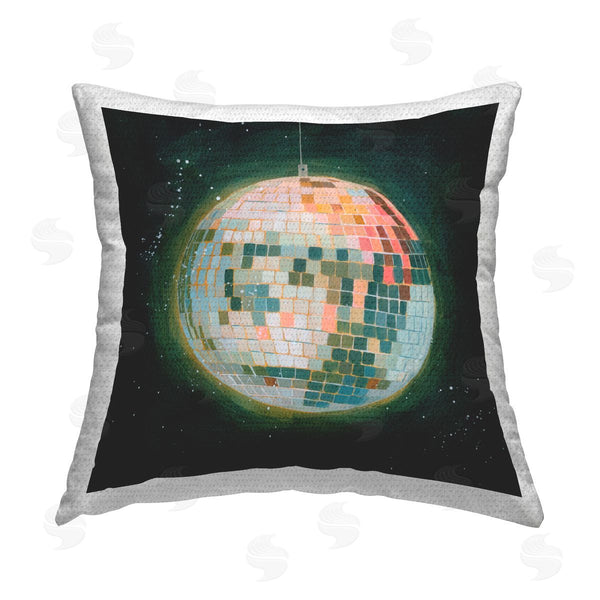 Stupell Industries Grace Popp | Disco Ball In Space Printed Throw Pillow