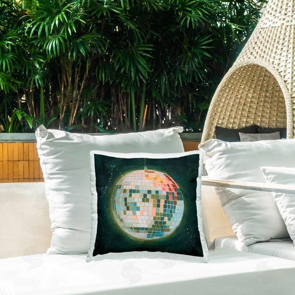 Stupell Industries Grace Popp | Disco Ball In Space Printed Throw Pillow