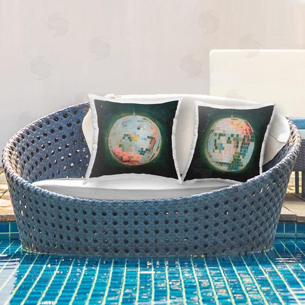 Stupell Industries Grace Popp | Disco Balls With Vivid Hues Printed Throw Pillow Set