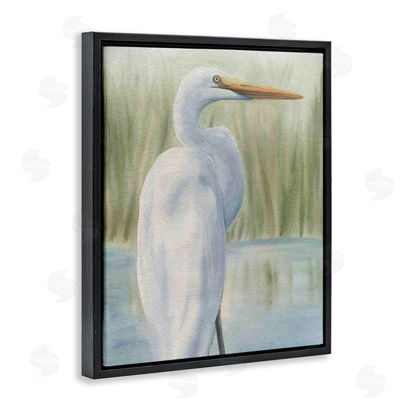 Stupell Industries Grace Popp | Egret Marshland Painting Wall Art
