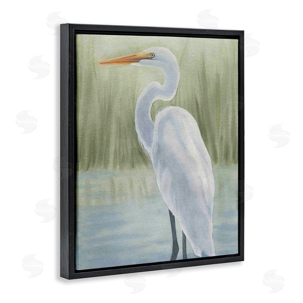 Stupell Industries Grace Popp | Egret On Marsh Landscape Wall Art