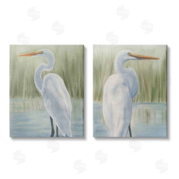 stupell industries Grace Popp | Egrets in Marshland Wall Art