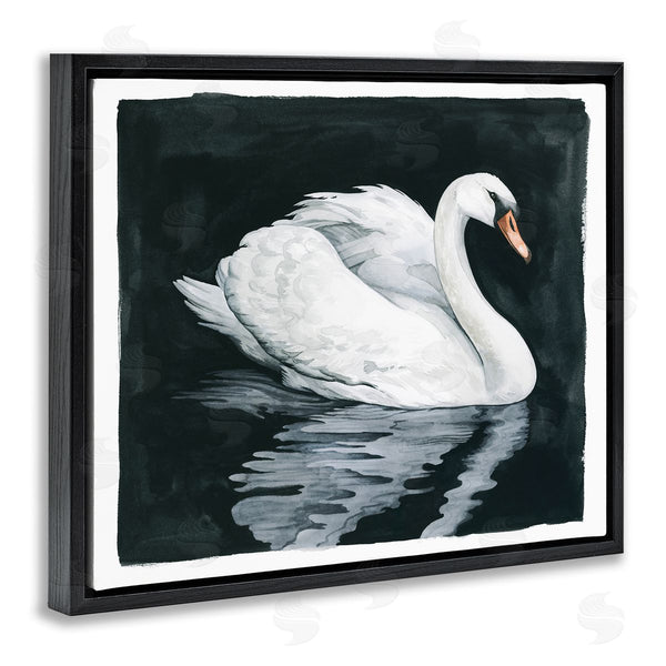 Stupell Industries Grace Popp | Elegant Swan Reflection Portrait Wall Art