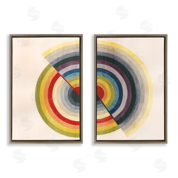 Stupell Industries Grace Popp | Fading Round Split Circles Wall Art
