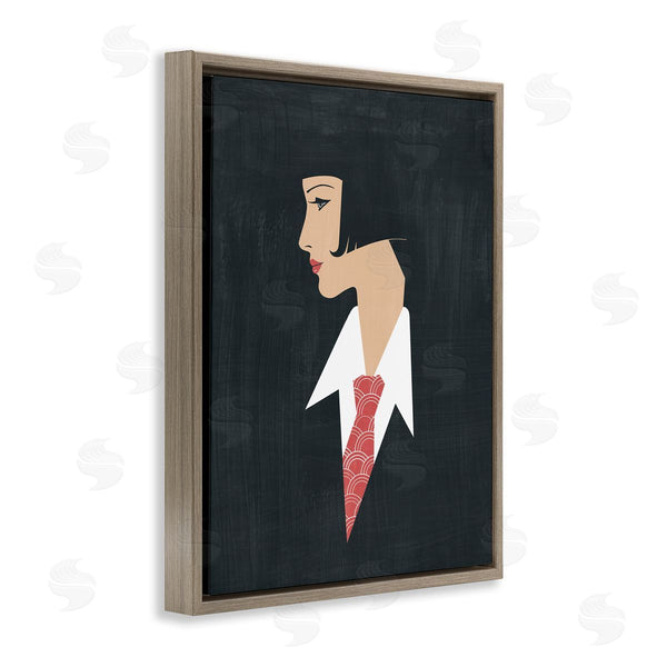 Stupell Industries Grace Popp | Female In Suit Portrait