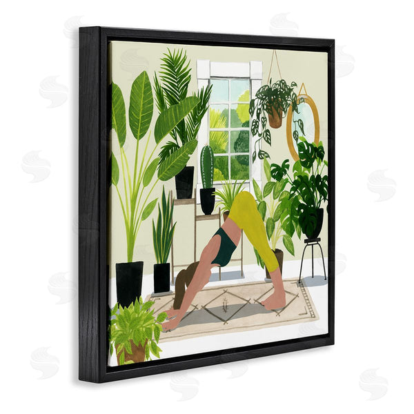 Stupell Industries Grace Popp | Female Yoga Modern Plant Room