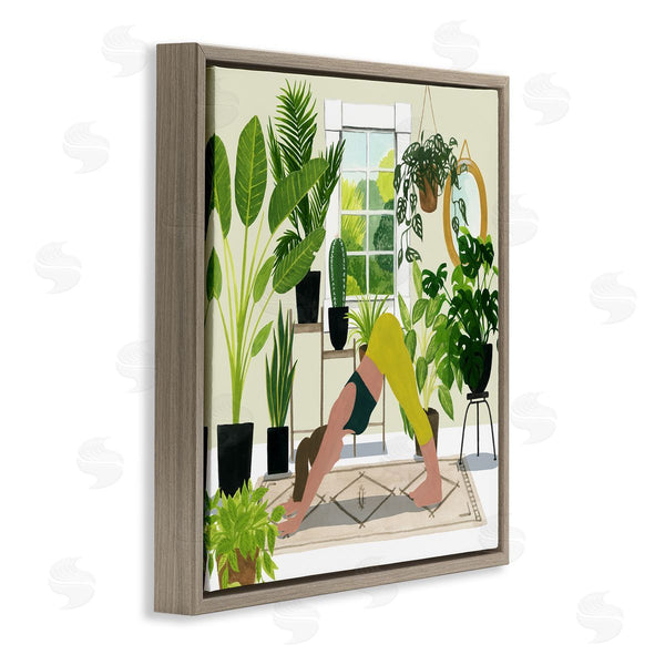 Stupell Industries Grace Popp | Female Yoga Modern Plant Room