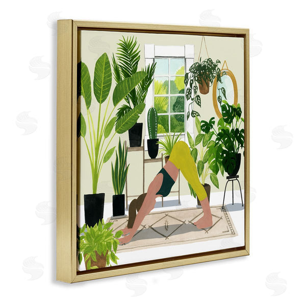 Stupell Industries Grace Popp | Female Yoga Modern Plant Room