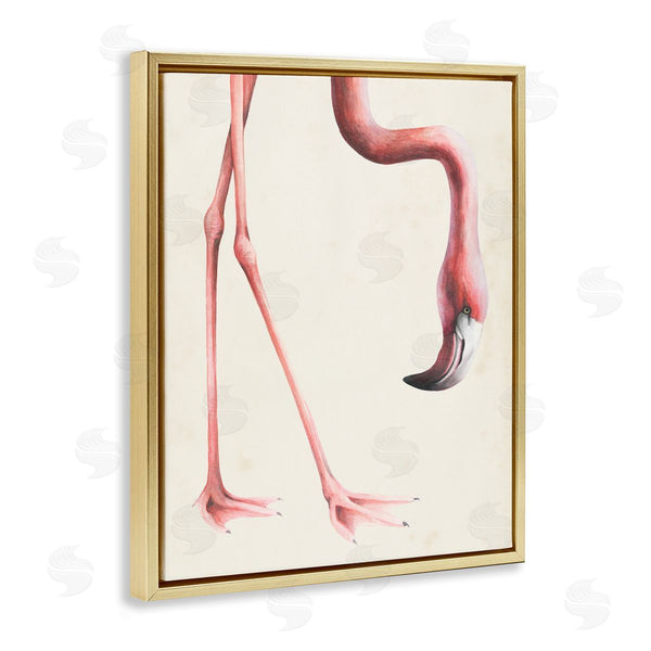 Stupell Industries Grace Popp | Flamingo Bending Feet Beak Detail