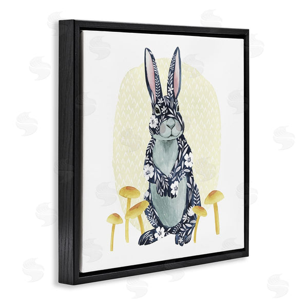 Stupell Industries Grace Popp | Floral Rabbit & Mushrooms Wall Art