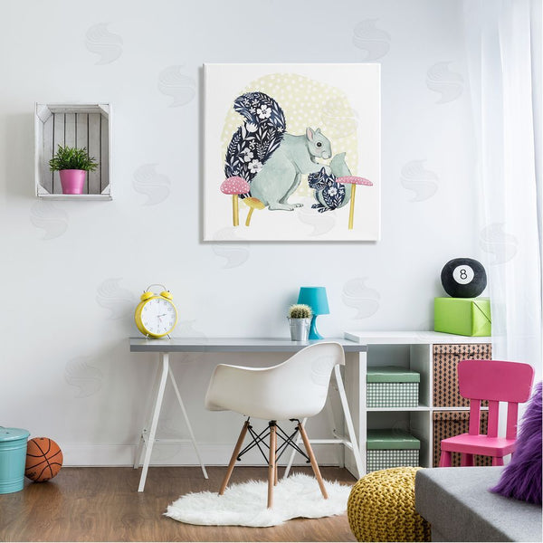 Stupell Industries Grace Popp | Floral Squirrels & Mushrooms Wall Art