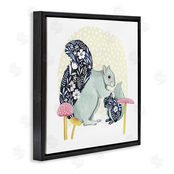 Stupell Industries Grace Popp | Floral Squirrels & Mushrooms Wall Art