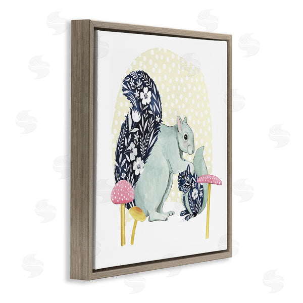 Stupell Industries Grace Popp | Floral Squirrels & Mushrooms Wall Art
