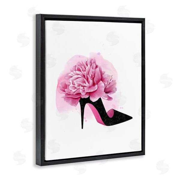 Stupell Industries Grace Popp | Flower Heel Black Pink