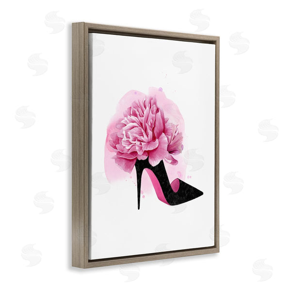 Stupell Industries Grace Popp | Flower Heel Black Pink