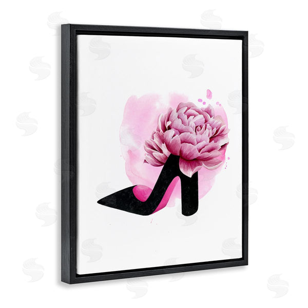 Stupell Industries Grace Popp | Flower Heel Pink Black