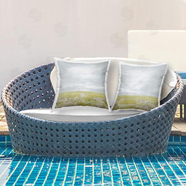 Stupell Industries Grace Popp | Flowering Field Wispy Clouds Printed Throw Pillow Set