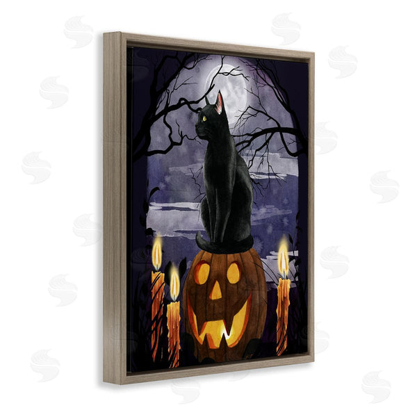 Stupell Industries Grace Popp | Full Moon Halloween Night Wall Art