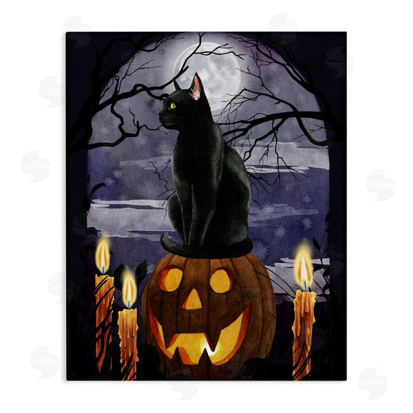 stupell industries Grace Popp | Full Moon Halloween Night Wall Art