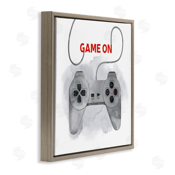 Stupell Industries Grace Popp | Game On Gamer Joystick Controller Wall Art