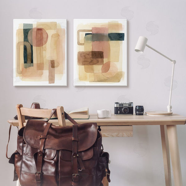 Stupell Industries Grace Popp | Geometric Shapes Abstract Clustered Forms Wall Art