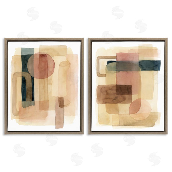 Stupell Industries Grace Popp | Geometric Shapes Abstract Clustered Forms Wall Art