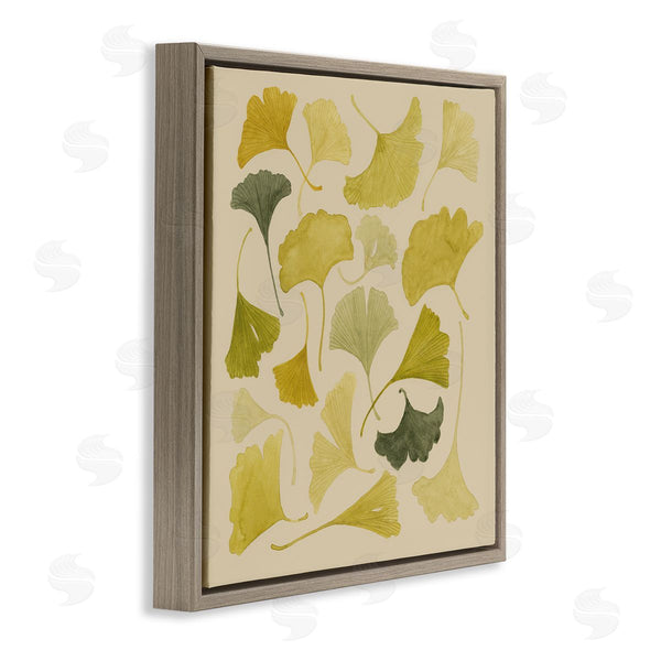 Stupell Industries Grace Popp | Ginkgo Leaves Green Yellow