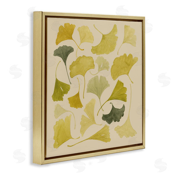 Stupell Industries Grace Popp | Ginkgo Leaves Green Yellow