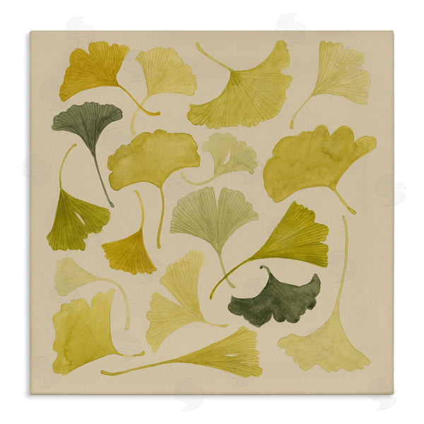 stupell industries Grace Popp | Ginkgo Leaves Green Yellow