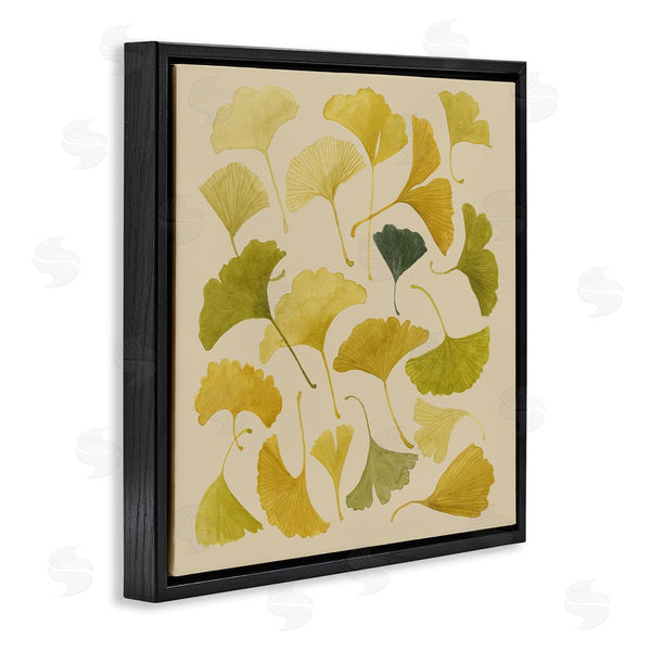 Stupell Industries Grace Popp | Ginkgo Leaves Yellow Green