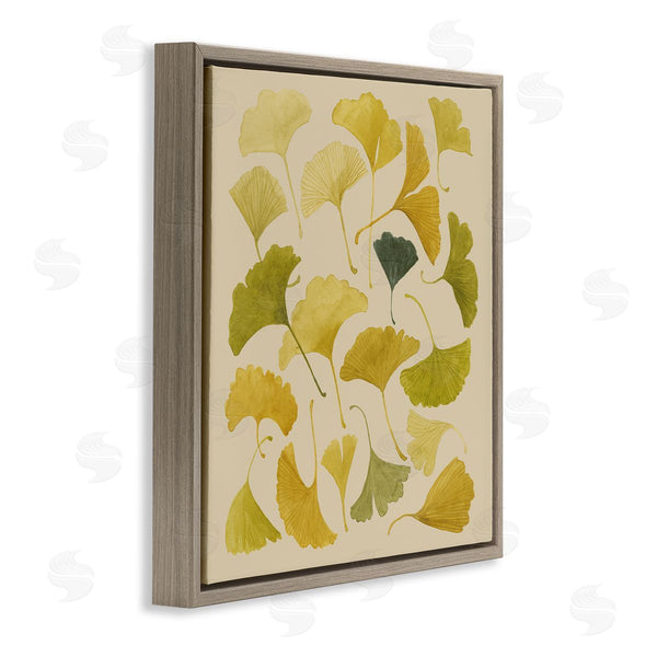 Stupell Industries Grace Popp | Ginkgo Leaves Yellow Green