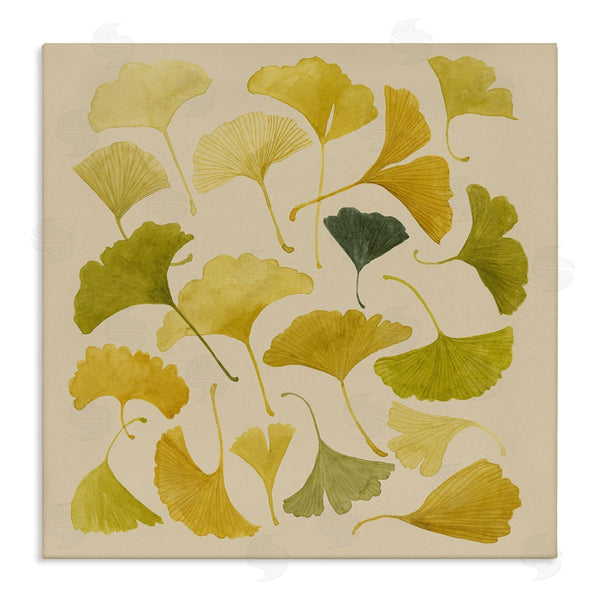 stupell industries Grace Popp | Ginkgo Leaves Yellow Green