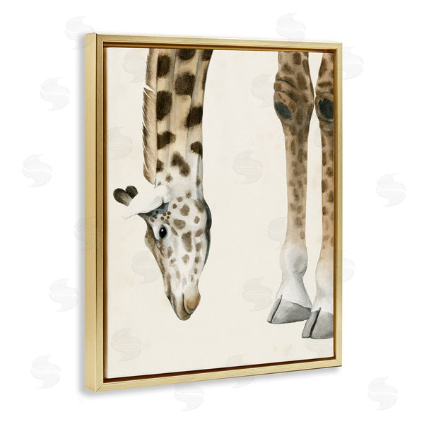 Stupell Industries Grace Popp | Giraffe Grazing Safari Animal