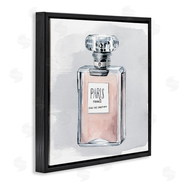 Stupell Industries Grace Popp | Glam Perfume Bottle Pink Paris Watercolor Detail Wall Art