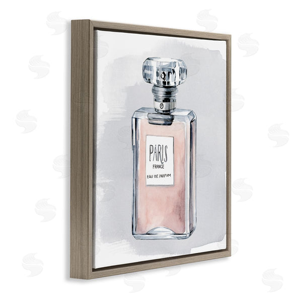 Stupell Industries Grace Popp | Glam Perfume Bottle Pink Paris Watercolor Detail Wall Art