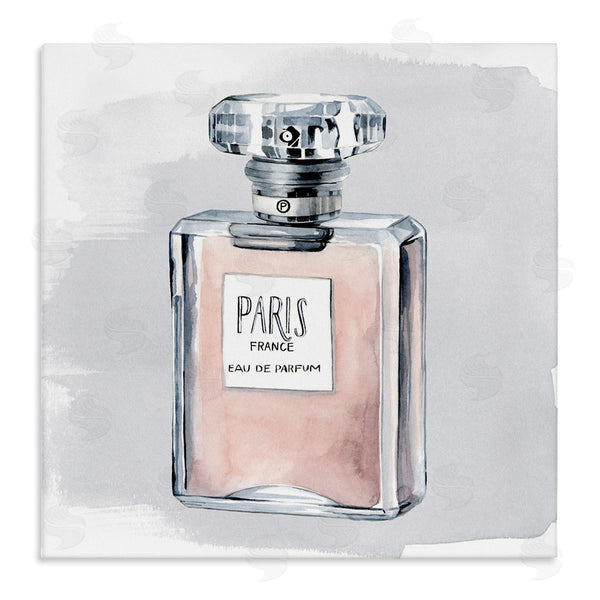 stupell industries Grace Popp | Glam Perfume Bottle Pink Paris Watercolor Detail Wall Art
