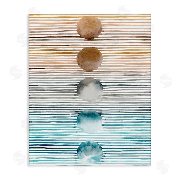 stupell industries Grace Popp | Gradient Stripes Geometric Pattern Wall Art