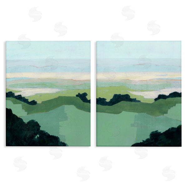 stupell industries Grace Popp | Hill Side Nautical Landscape Abstract
