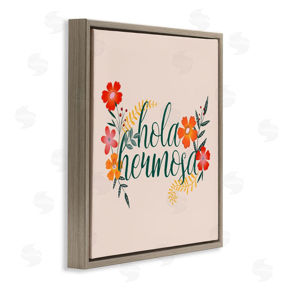 Stupell Industries Grace Popp | Hola Hermosa Spanish Sister Flowers