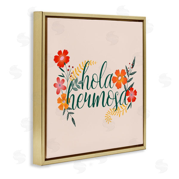 Stupell Industries Grace Popp | Hola Hermosa Spanish Sister Flowers