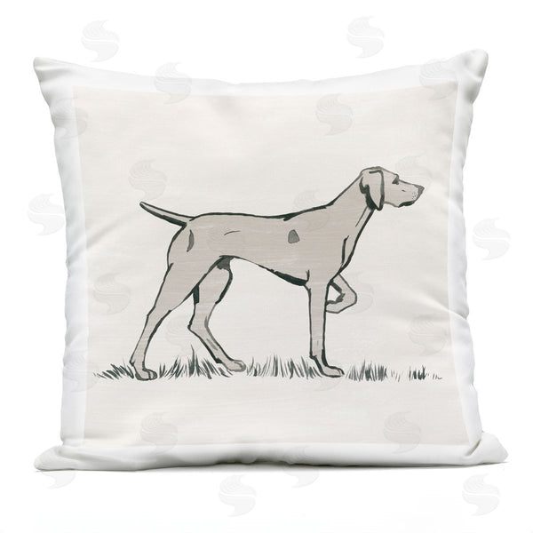 Stupell Industries Grace Popp | Hunting Dog Casual Outline Animal Printed Throw Pillow