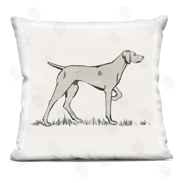 stupell industries Grace Popp | Hunting Dog Casual Outline Animal Printed Throw Pillow