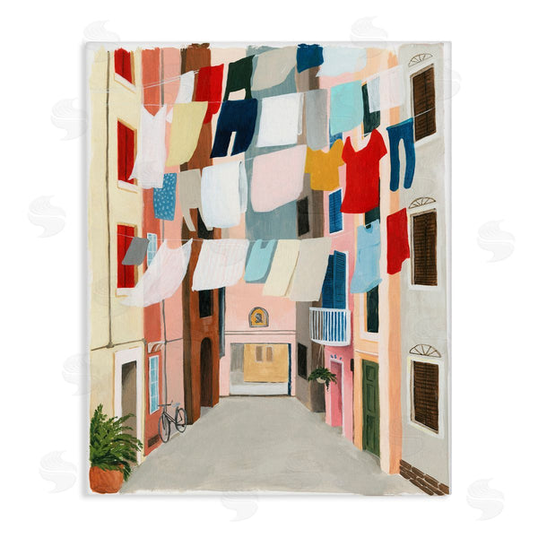 stupell industries Grace Popp | Laundry Clothesline Between Apartments