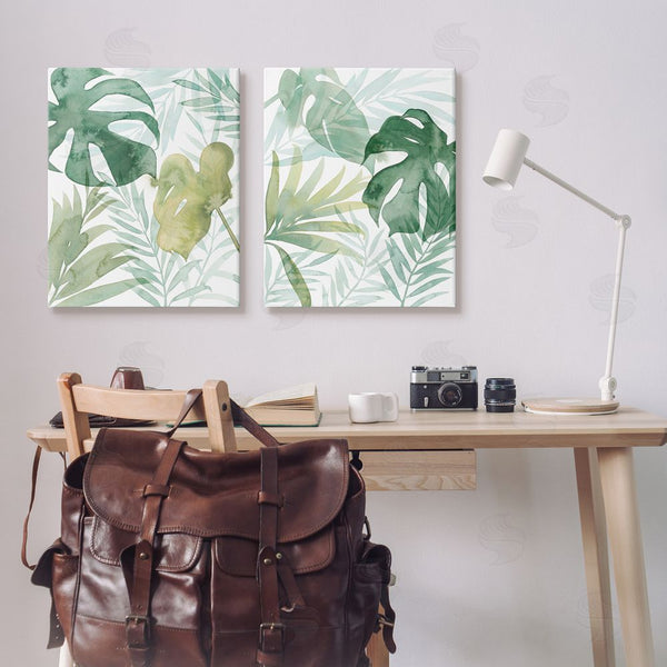 Stupell Industries Grace Popp | Layered Lush Green Plant Leaves Wall Art